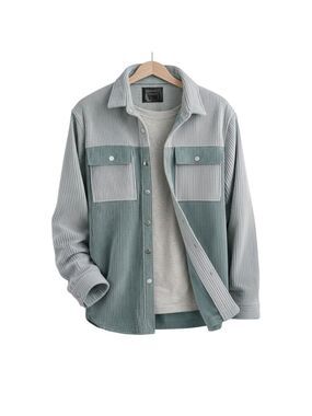 Triumph OverTragedy Corduroy Snap Overshirt Jacket Colorblock Size L